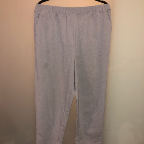 Simply basic light grey elastic waist pants - Picture 3 of 4